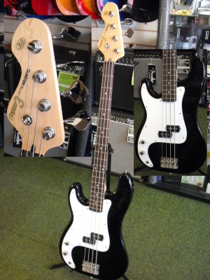 Encore Left-handed Bass Guitar - Black