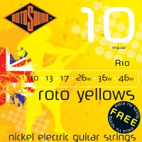 Rotosound Roto Yellows Electric Guitar Strings 10''s